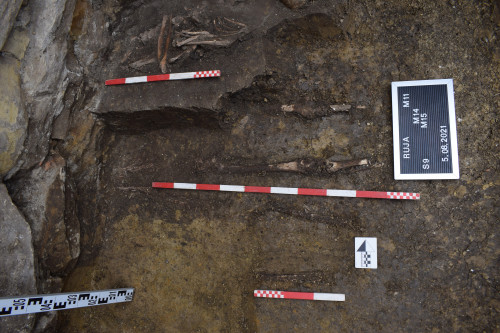 Fig. 4. Ruja. Secțiunea S9 - Mormintele M11, M14 și M15, vedere dinspre sud.