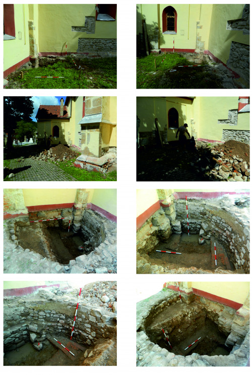 Pl. 2 Imagini generale cu S. 1 de la trasare și la finalizarea cercetării;