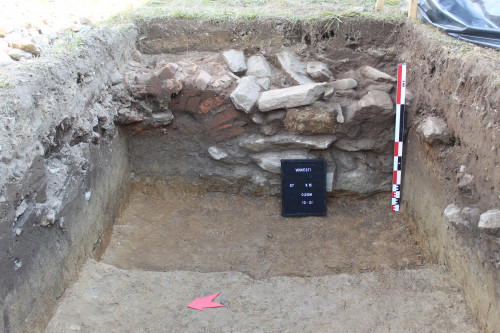 Fig. 6. Bolta de cărămizi amenajată în zidului Z23
