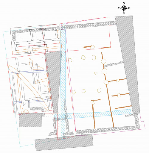 Fig. 2. Planul topografic al pretoriului (2021). 