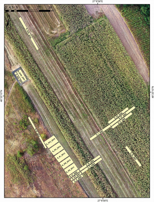Fig. 11. Fulgeriș, La trei cireși – Planul general al săpăturilor actualizat (2021)