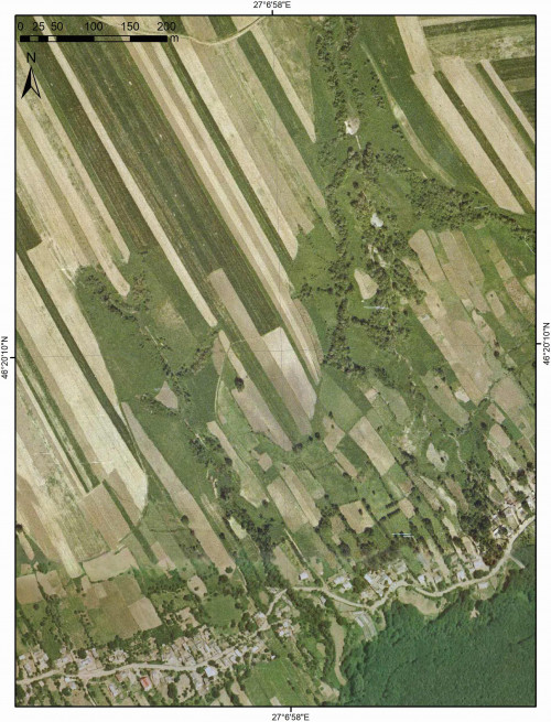 Fig. 2. Amplasarea sitului pe ortofotoplan