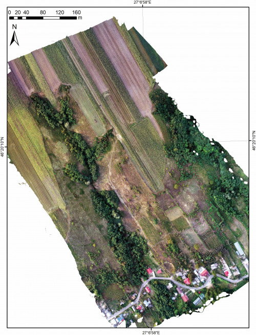 Fig. 3. Fulgeriș, La trei cireși – imagine ortorectificată