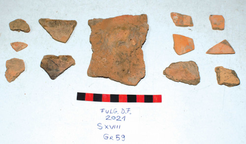 Fig. 21. Fulgeriș, La trei cireși – Fragmente ceramice: 1. Gr. 59; 2-3. Gr. 60(1)