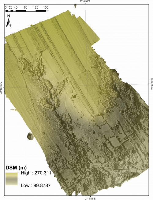 Fig. 5. Fulgeriș, La trei cireși – modelul numeric al suprafeței