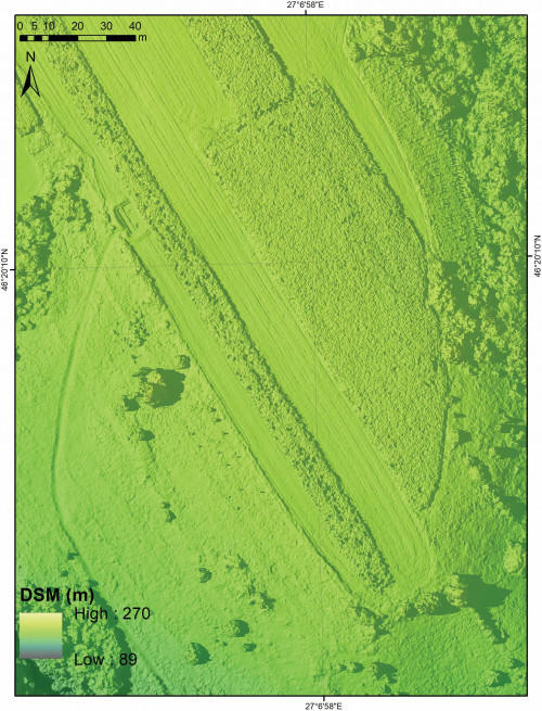 Fig. 6. Fulgeriș, La trei cireși – modelul numeric al suprafeței (detaliu)