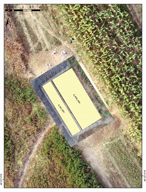 Fig. 9. Fulgeriș, La trei cireși – Secțiunile XVIII și XIX din anul 2021