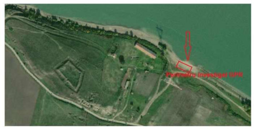  Zona investigată GPR (ground penetrating radar).