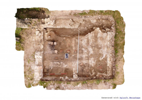Fig. 4. Praetorium procuratoris fotogrametrie cu cercetările din 2021