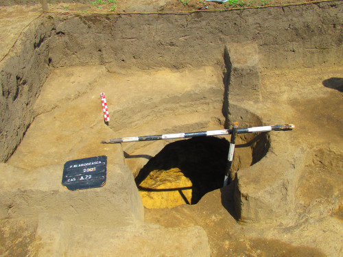 Fig.1 Groapa de bucate a anexei gospodăreşti nr.1/2021 (Cas.A72, c.4)