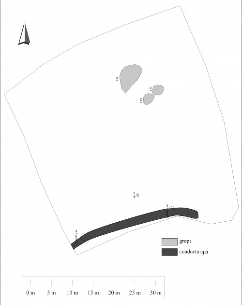 Fig. 2: Planul topografic al sitului