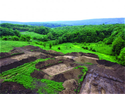 Fig_1. Vedere aeriană de la V cu zona cercetată