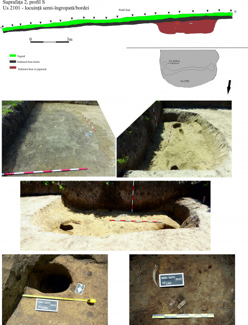 Fig_2. US 2101 - locuință semi-îngropată sec. IV p.Chr.