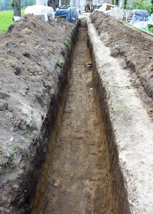 Fig. 1. Tazlău - „Mănăstirea Tazlău”. Prima secțiune (foto: S.-C. Ceaușu, 2021).
