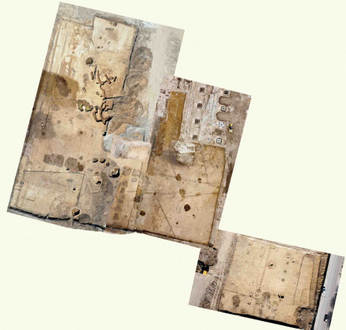 Fig. 2 Ortofotografie aeriană cu zona cercetată