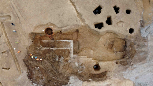 Fig. 3 Complex Cx14 - cuptor de ars varul. Fotografie cu drona