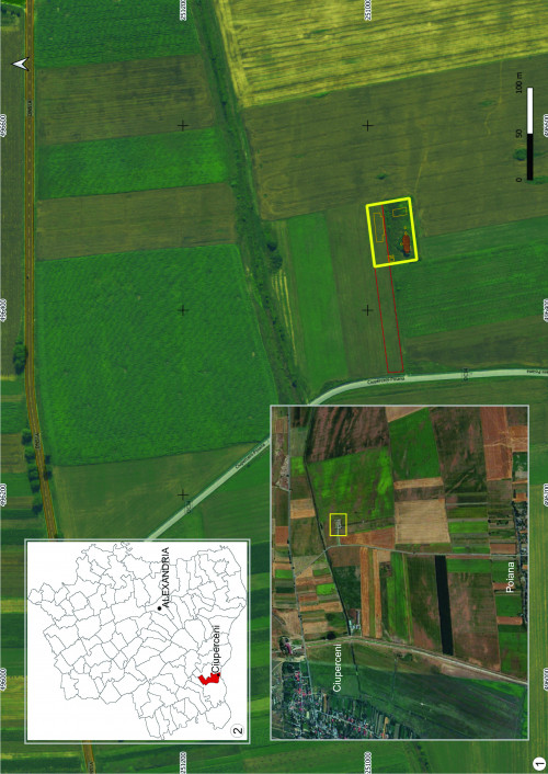 Pl. I. Ciuperceni, Mănăstirea „Sf. Ioan Valahul”. Amplasarea geografică (1) şi administrativă (2).