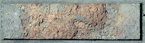 Fig. 2. Dumbrăvița – Tarlaua Iezer. Fragment de locuință investigată în SI.